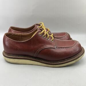 Red Wing Shoes Mens Size 9 D Brown Leather Oxford Moc Toe 8099 USA Workwear